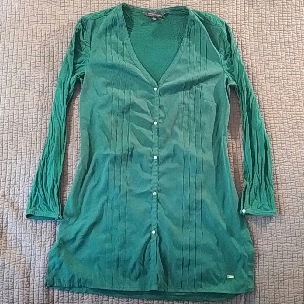 Tommy Hilfiger V-Neck Tunic Blouse